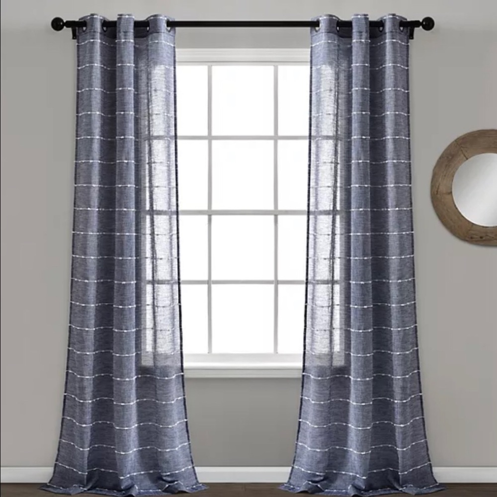 Lush decor grommeted textured panels 95x38